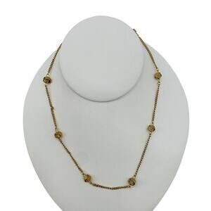 avon vintage gold knot dainty‎ necklace